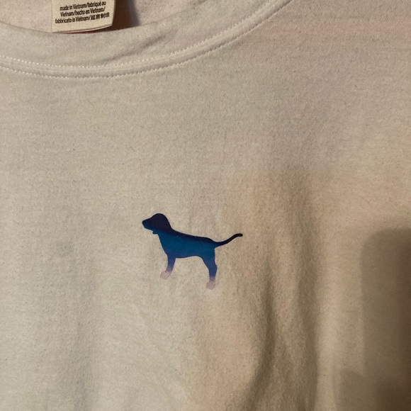 Size Medium Womens PINK long sleeves cropped top - Picture 5 of 5